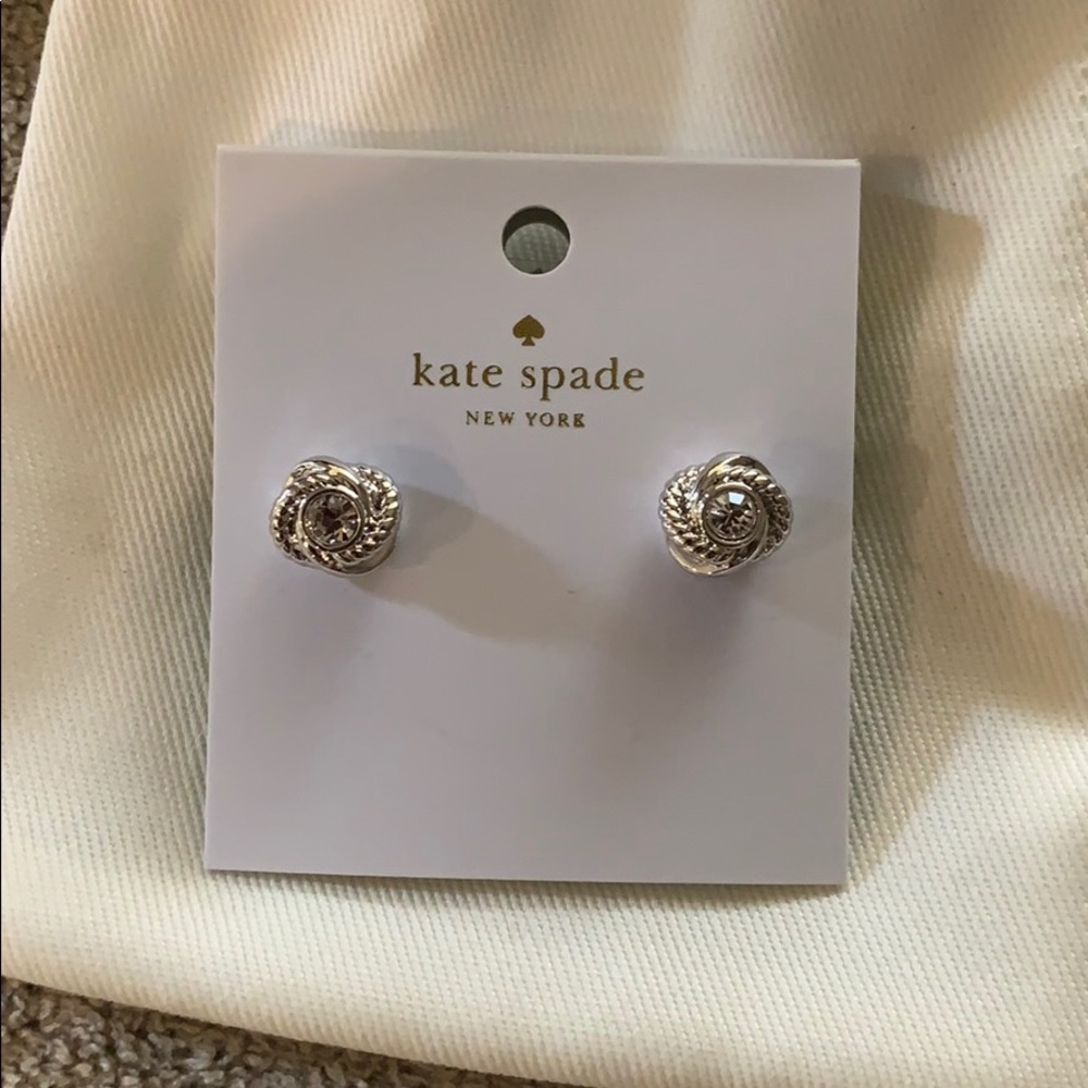 Kate Spade Infinity & beyond silver earrings